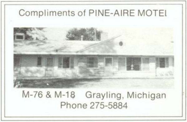9 Oaks Inn (Pine Aire Motel, Pine-Aire Motel) - 1966 Yearbook Ad (newer photo)